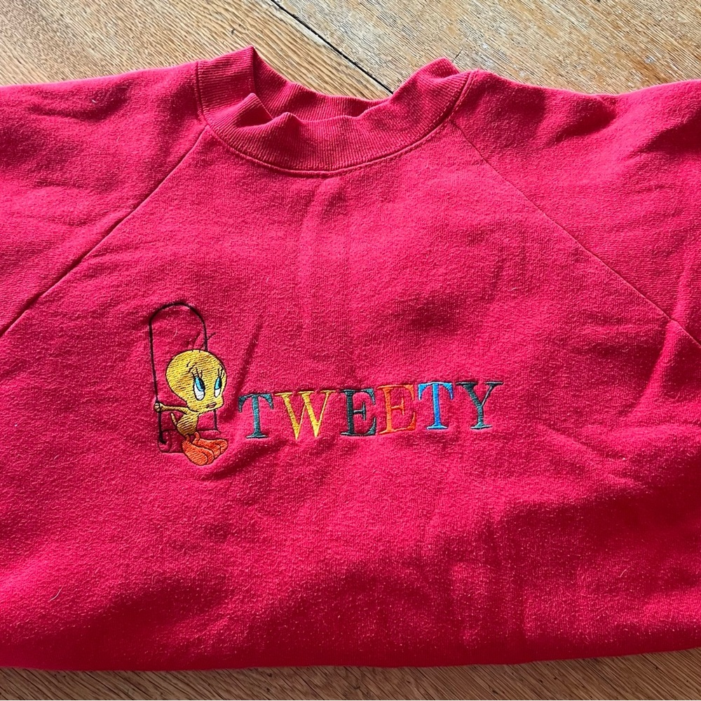 Tweety Embroidered Sweatshirt